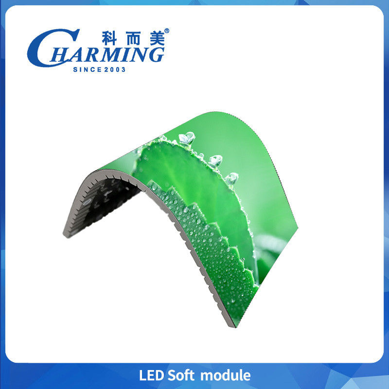 หน้าจอ LED สีเต็มในห้อง SMD P2 P2.5 P3 P4 แผ่น LED แบบยืดหยุ่น Rgb Curved Flexible Led Board โมดูล Led Soft สําหรับโฆษณา