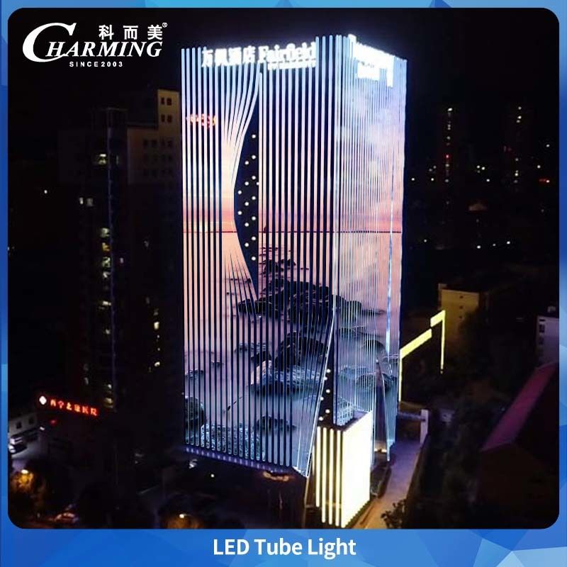 หลอดไฟ LED RGBW กำลังไฟต่ำ U30 ควบคุม DMX สำหรับโครงการไฟส่องสว่างกลางแจ้ง