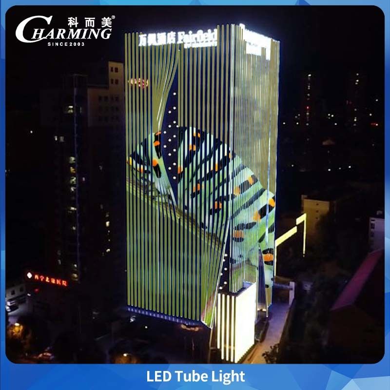 ไฟท่อขนาดเล็ก LED RGB ขาตั้งอลูมิเนียมอัลลอยด์ กันน้ำภายนอกอาคาร IP65
