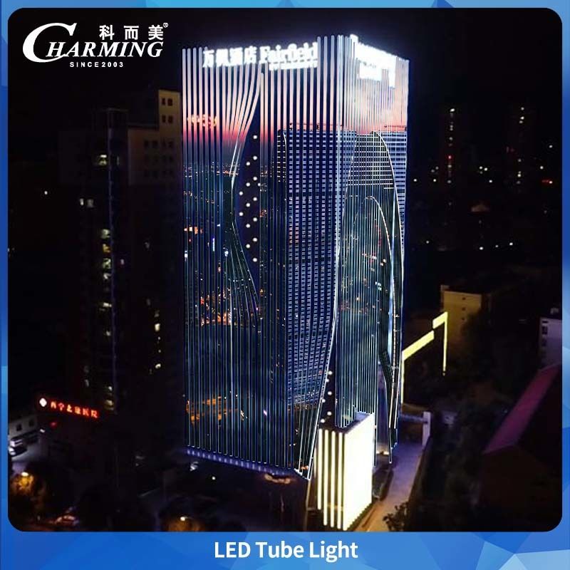 LED U40 Tube Light With BIS And LAN SASO Hidden Line Design สําหรับอาคารกลางแจ้ง กันน้ําและการออกแบบสิ่งแวดล้อม