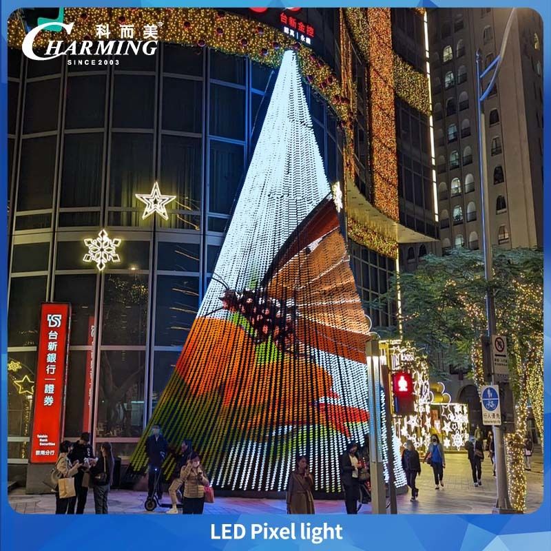 ไฟพิกเซลแบรนด์ Charming พร้อมสี RGB เต็มรูปแบบ IP66 ใช้สำหรับไฟอาคารและไฟสะพาน