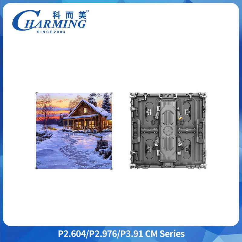 จอแสดงผล LED ให้เช่า ภายในและภายนอกอาคาร แบบ Full Color Ledwall P3.9 P3.91 Led Video Wall ขนาด 500*500 มม. 500*1000 มม. หน้าจอแสดงผลอะลูมิเนียมหล่อขึ้นรูป