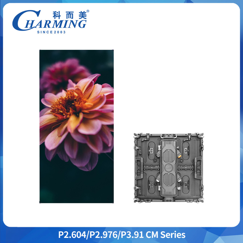 P3.91 ผนังวิดีโอ LED 500x500mm IP65 หน้าต่างนอก