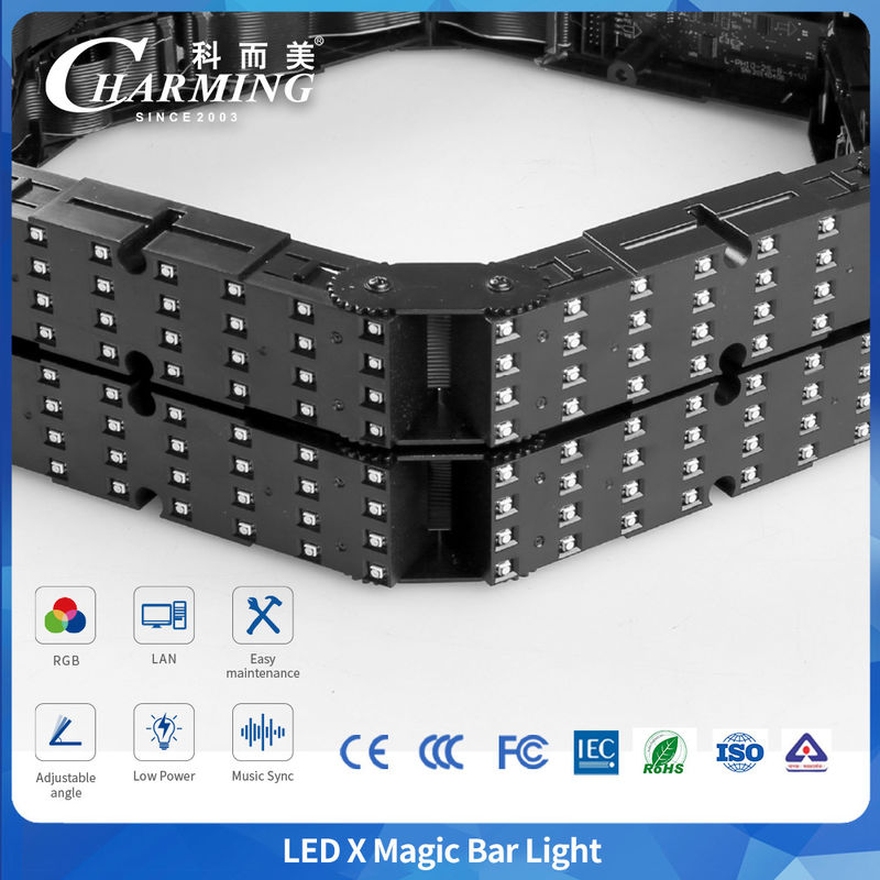 ไฟ LED Magic Bar แบบงอและยืดได้ RGB สีเต็มรูปแบบสำหรับสถานบันเทิง