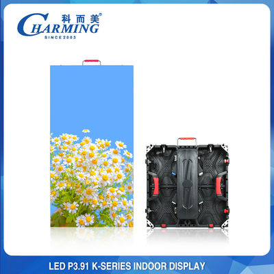 Antiwear 256x128 LED ผนังวิดีโอในร่ม 3840HZ P3.91 ป้องกันการชนกัน