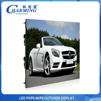 SMD2525 P4 P5 P8 ผนังวิดีโอกลางแจ้งแสดง 900W สำหรับการโฆษณา