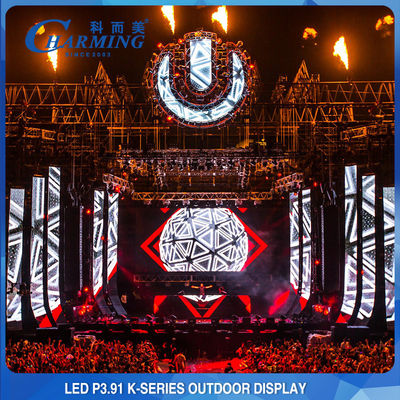 ROHS จอแสดงผล LED ผนังวิดีโอกลางแจ้งไม่มีการสั่นไหว P3.91 P4.81 P2.6