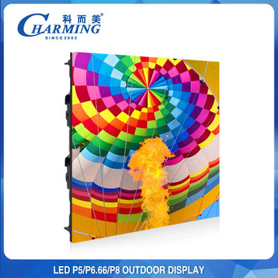 ผนังวิดีโอภายนอกกันน้ำ IP65, P4 P5 P8 LED Outdoor Advertising Board