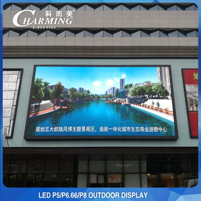 Multiscene P5 P8 จอแสดงผล LED ผนังวิดีโอกลางแจ้ง 1920HZ-3840HZ