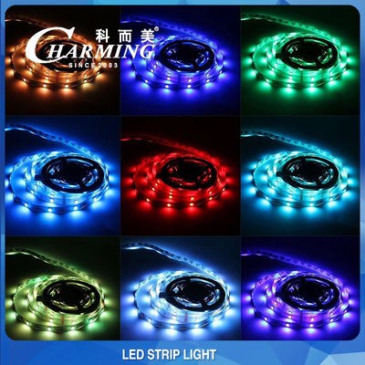 14W IP42 DC12V RGB LED Strip Light ความกว้าง 10 มม. สำหรับไนท์คลับ