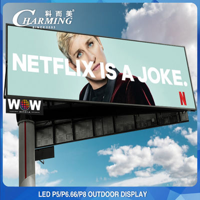 ป้ายไฟ LED กลางแจ้ง P5 P8 LED Video Wall Display กันน้ำ