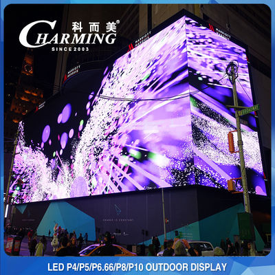 P4 / P5 / P8 / P10MM IP65 จอแสดงผล LED ผนังกันน้ำ, 960x960MM แผงวิดีโอ LED กลางแจ้ง