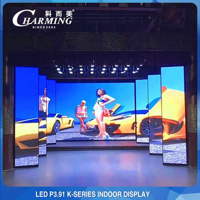 กำแพงวิดีโอ LED ในร่ม 14-16 บิต, P3.91 IP42 จอแสดงผล LED ให้เช่าในร่ม