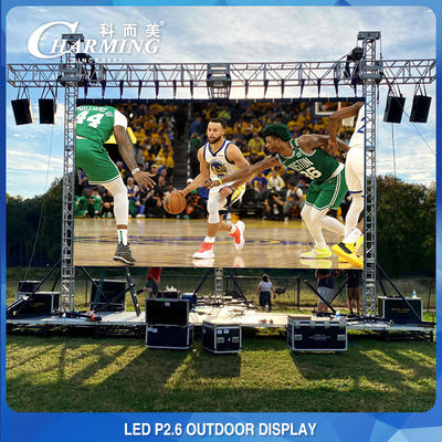 เหตุการณ์บนเวที 256x128 LED Video Wall Display Anti Collision P2.6 P3.91 P4.81