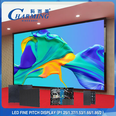 P2.5 จอแสดงผล LED ไร้รอยต่อ จอแสดงผล LED ในร่มคงที่ 4K อะลูมิเนียมหล่อขึ้นรูป