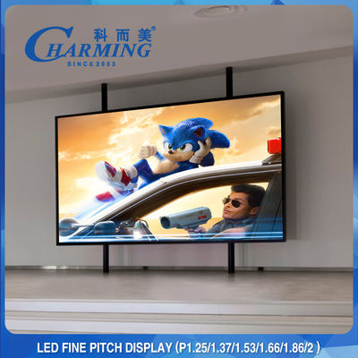 64x48CM HD P1.86MM จอแสดงผล LED ภายในอาคารคงที่ 4K รีเฟรชสำหรับรายการทีวี