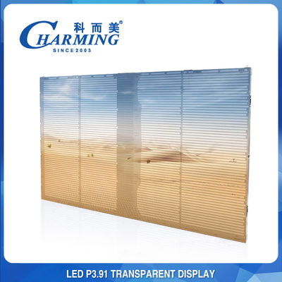 1920hz หลอดสว่าง LED วิดีโอ วอลล์ LED ดูผ่านจอแสดงผล สําหรับโฆษณาห้างสรรพสินค้า
