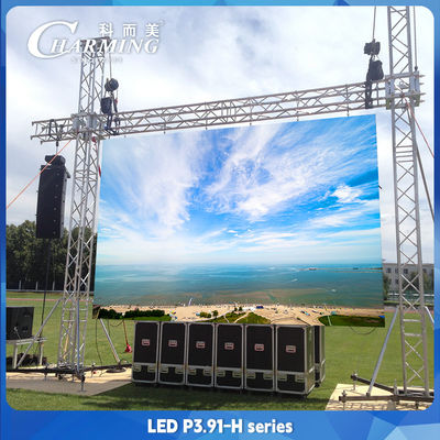 P3.91 ความสว่างสูง ให้เช่า วิดีโอ ผนังภายในภายนอก โบดโฆษณา LED ดิจิตอล ไซน์จอ