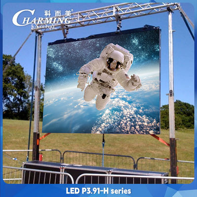 ด้านกลาง Giant Stage Background LED Video Wall P3.91 สปายสไลส์ไร้ขัด ลาย LED 500x500mm