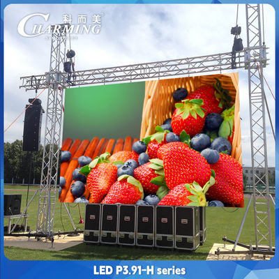 P3.91 โฆษณากลางแจ้ง LED Video Wall Screen IP65 กันน้ํา