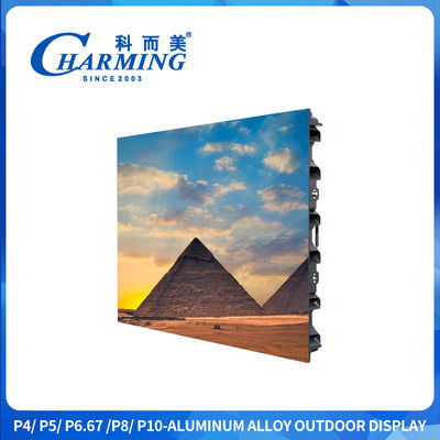 สีเต็ม P4 P5 P6 สกรีน Led Outdoor Advertising Screen สกรีน Led Display