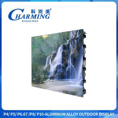 16 บิต สีเทาสูง ระดับกลางแจ้ง P4 Led Display Screen มุมมองที่กว้างมากด้วยสับสนธิซิงก์ล็อค