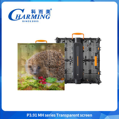 สีเต็ม P3.91 หน้าจอ Led Outdoor HD หน้าจอ Led Transparent สําหรับโฆษณา