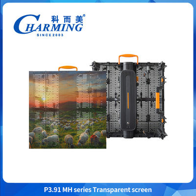 หน้าจอ LED กระจกใสความสว่างสูง IP65 กันน้ํา LED กระจกใส วิดีโอวอล์