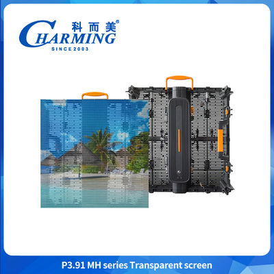 สีเต็ม 3D P3.91MH ซีรีส์ หน้าใส Ultra-thin กันน้ํา LED Wall Screen