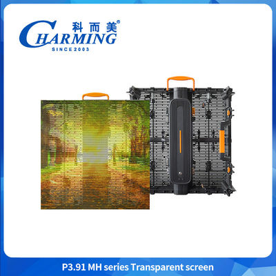 P3.91 LED Display Screen Full Colour 500*500mm อลูมิเนียมเบาใส LED หน้าร้าน