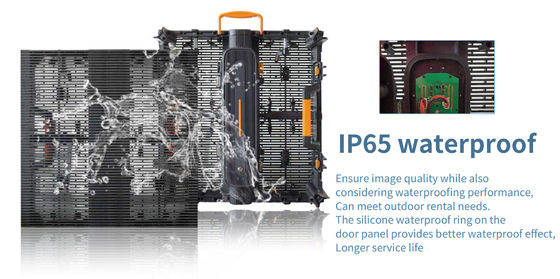 หน้าจอความละเอียดสูง P3.91MH Series โครงสร้างแยก 88.5mm 1/8Scan Screen Transparent