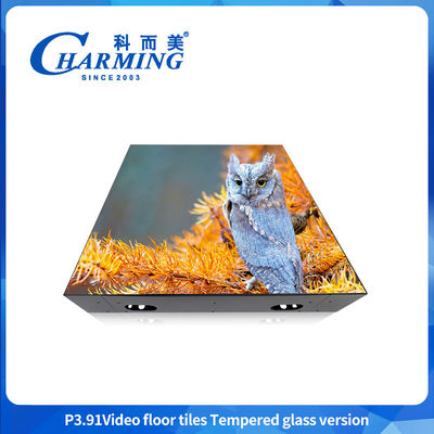 Ip65 การป้องกันน้ําและคราบ 4k Rgb สีเต็ม วิดีโอสว่าง ดันซ์ฟลอร์ P3.91 LED ดันซ์ฟลอร์ สกรีน คลับกลางคืน