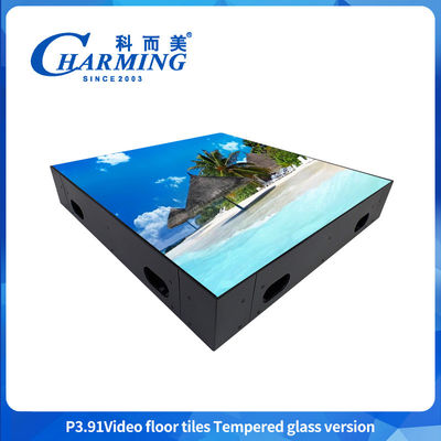 ความสว่างสูง กระจก + ก๊อบ คอเวอร์ + เฟรมเหล็ก แผ่นวีดีโอ LED Pantalla อินเตอร์เอคทีฟ 3.91MM ภายนอก ภายใน วิดีโอ สเตจ สกรีน LED Rgb สีสันพื้นเต้นรํา