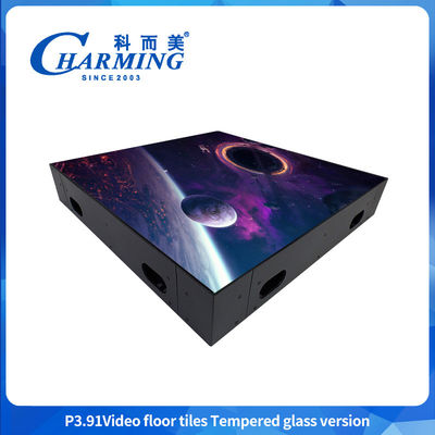 HD Indoor P3.91 โปรเทรบอล 3D Led Dance Floor งานแต่งงาน LED Display Screen
