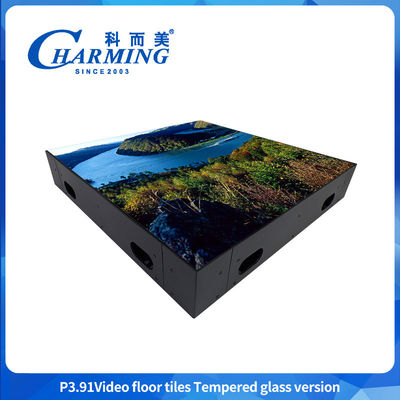 P3.9 ตะเบียนพื้นเต้น LED ความละเอียดสูง 500 * 500 มม ด้วยการระบายความร้อนที่ดี