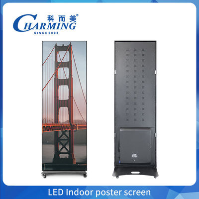หน้าจอโปสเตอร์ภายใน LED Video Wall Display พร้อมการควบคุมโทรศัพท์มือถือและอัตราการอัพฟรีช์สูง เพื่อการตั้งตั้งง่ายและพกพาได้