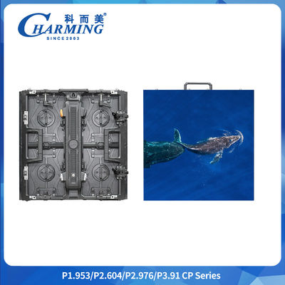 มุมมอง 120° โปรไฟล์อลูมิเนียม LED กว้าง P3.91 ด้านใน Hd Led Rental Led Display P2.98 ด้านใน ด้านนอก แพนล์เวที ด้วย 7680 Hz