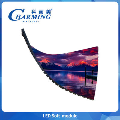 ผนังวิดีโอโมดูลอ่อน LED ในภายในที่มีอัตราการอัพฟรีสูง สําหรับแคมเปญโฆษณาที่เบาและการจัดงาน