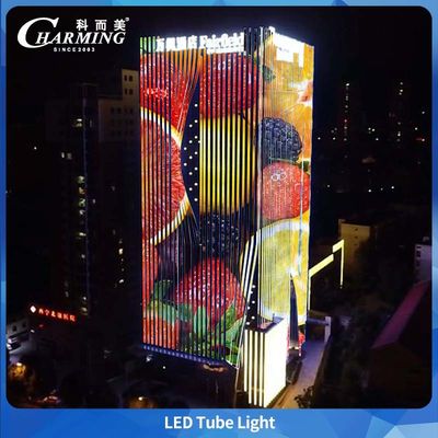 U38 Tube Light Waterproof Building Elevation DC24V แอลูมิเนียม การออกแบบสายไฟที่มองไม่เห็น