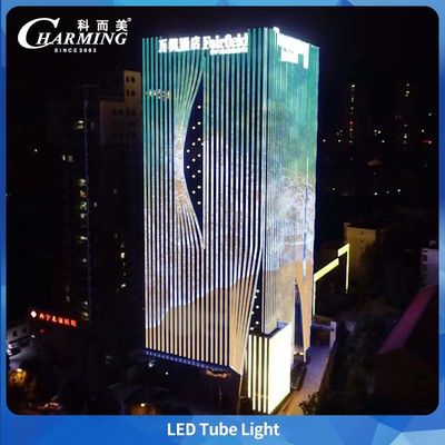 RGB U38 Tube Light 1000/500*38*58MM ผ่านการรับรอง 3C และ CE สําหรับอาคารกลางแจ้ง การบํารุงรักษาง่าย