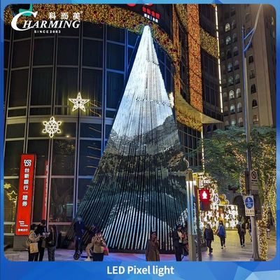 ไฟพิกเซล Rgb LED พิกเซล กว้าง 30 มม IP66 RGB LED ไฟพิกเซล ไฟตกแต่งภายในภายนอก ไฟฟ้าอาคาร สะพาน