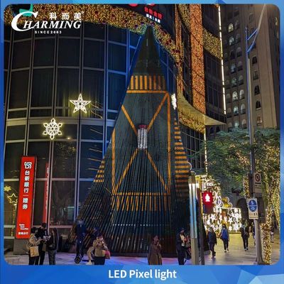 ไฟพิกเซล LED DMX512 ทนทานต่อรังสียูวีและใช้พลังงานต่ำ พร้อมป้ายโฆษณากลางแจ้ง