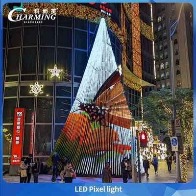 ไฟพิกเซลแบรนด์ Charming พร้อมสี RGB เต็มรูปแบบ IP66 ใช้สำหรับไฟอาคารและไฟสะพาน