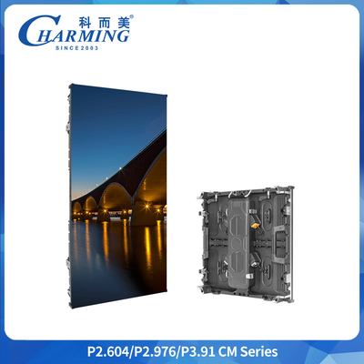 หน้าจอ LED ภายนอก P3.91 IP65 500x1000mm RGB จอเช่ารูปร่าง