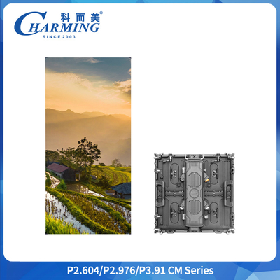 500x500mm อัลลูมิเนียมสกัดเหล็ก สกรีน LED นุ่มสําหรับงานเช่า IP65