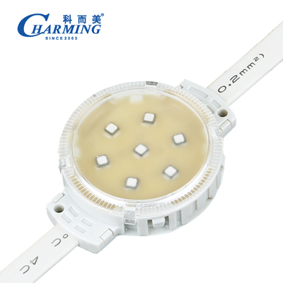 การติดตั้งแบบยืดหยุ่น LED Pixel Dot Light - 50C RGB IP65 กันน้ําสําหรับโครงการแสงสร้างสรรค์