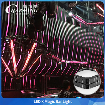 ง่ายต่อการถอดและประกอบเป็นความยาวที่แตกต่างกัน ผลิตภัณฑ์ที่น่าดึงดูด LED X Magic Bar การออกแบบแบบโมดูลาร์ ผลิตภัณฑ์ที่น่าดึงดูด LED X Magic Bar RGB LED Pixel Bar สำหรับงานอีเวนต์บันเทิง