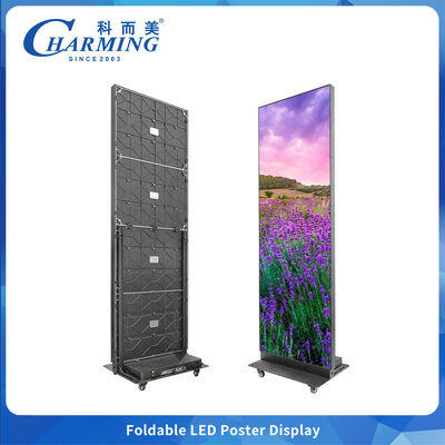 รีบล็อค สกรีน LED สปายซิ่งไร้ผิว P2 P2.5 ตู้พับได้ด้วยรูตั้งตําแหน่งเพื่อการตั้งตั้งง่าย