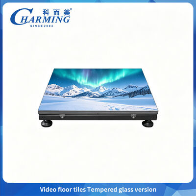P2.6 can Adjustable height Dance Floor LED Tempered Glass Cover with CE Certification